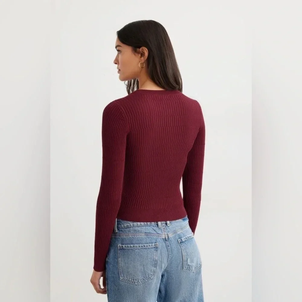 DYNAMITE Ribbed  Sweater - Picture 4 of 7